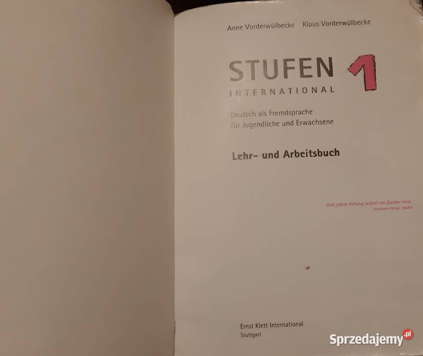 Stufen International 1 Lehr und Arbeitsbuch