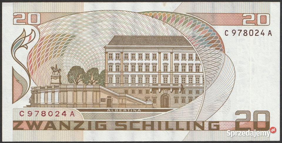 AUSTRIA 20 SCHILLING 1986 DAFFINGER STAN 2 Łódź sprzedam
