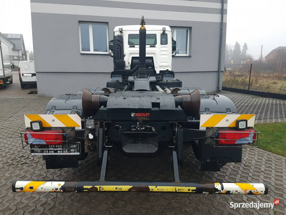 MAN TGS 26430 3 OSIE HAKOWIEC MULTILIFT OPTIMA blokada mostu Poręba
