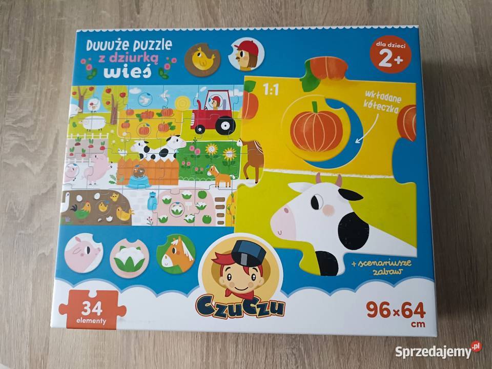 Czuczu Duuuże Puzzle z dziurką Wieś 2 Kwidzyn