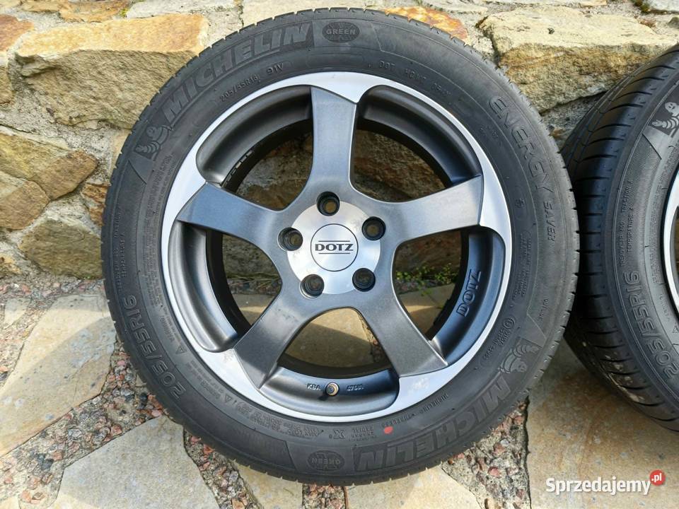 Alufelgi 16 5x112 opony letnie 20555R16 Audi VW Samochodowe podkarpackie Brzozów