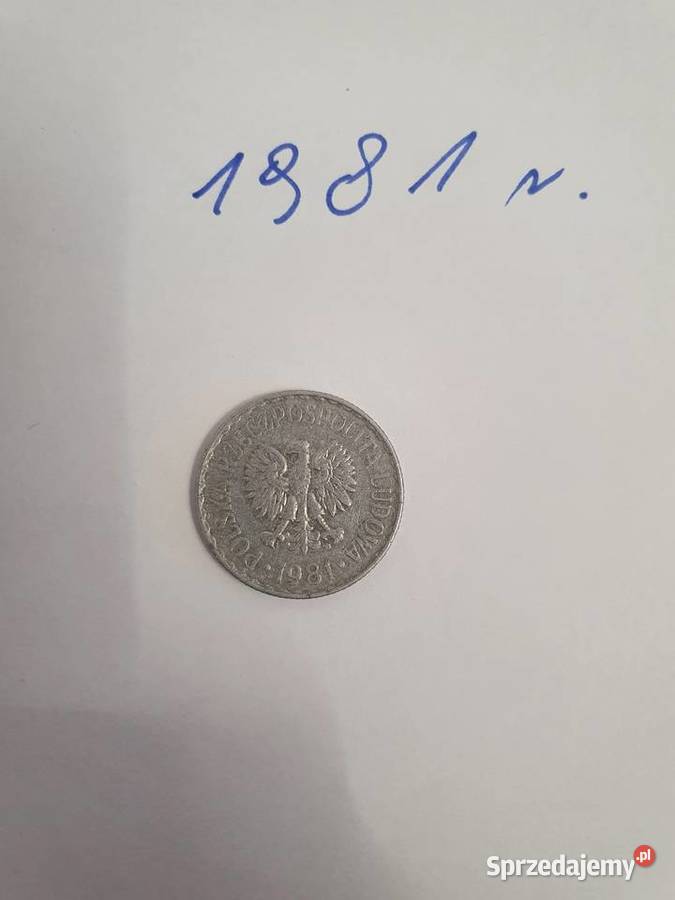 Moneta aluminiowa 1 1981r