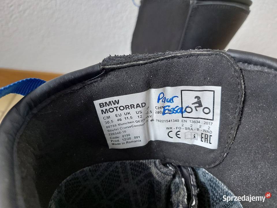 Bmw Motorrad buty Stiefel Cruise Comfort 46 Mrocza