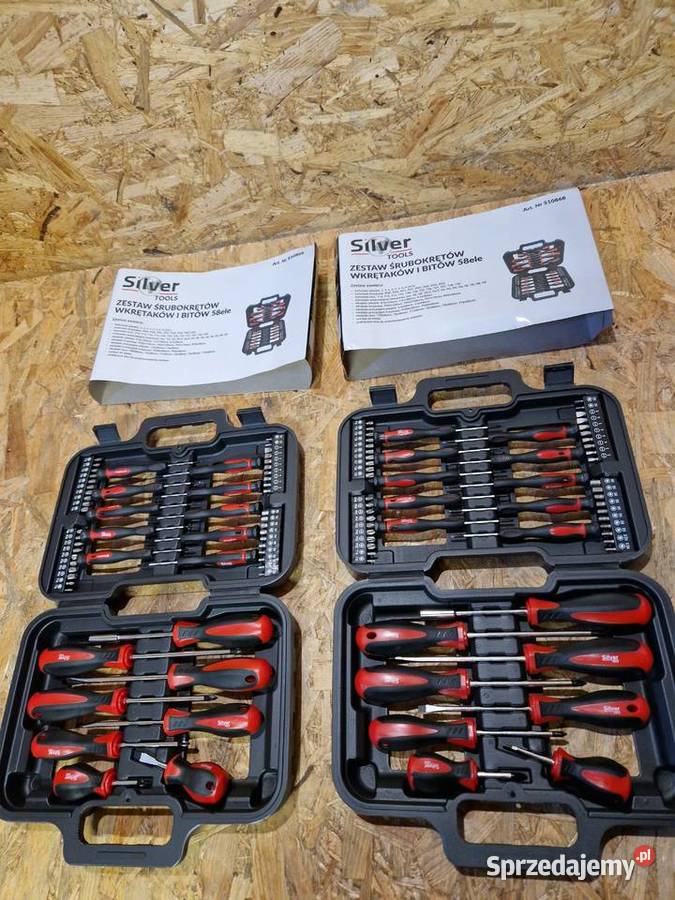 Zestaw śrubokrętów i bitów w walizce Silver 58 Głogowa