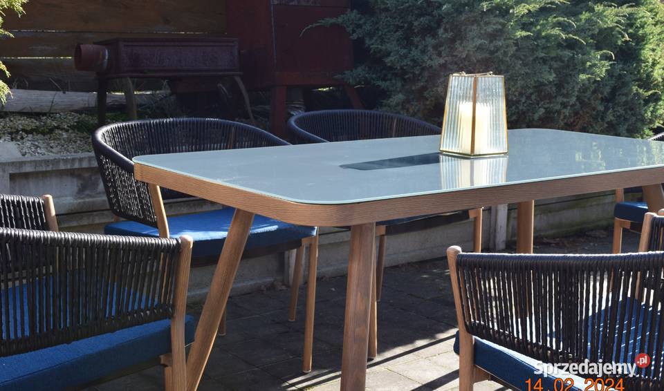 zestaw ogrodowy 61 technoratan obiadowy Róża Bosutów