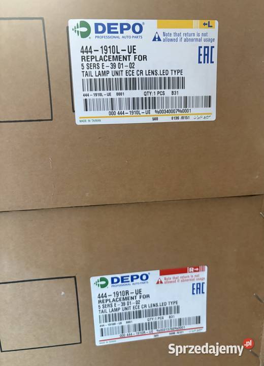 Lampy tylne depo led BMW e39 sedan lift lci lubuskie Zielona Góra sprzedam