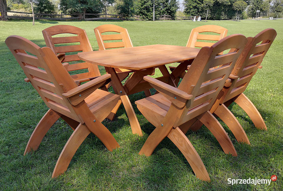 Meble ogrodowe drewniane składane typ X lamel 1 Meble ogrodowe Kalety