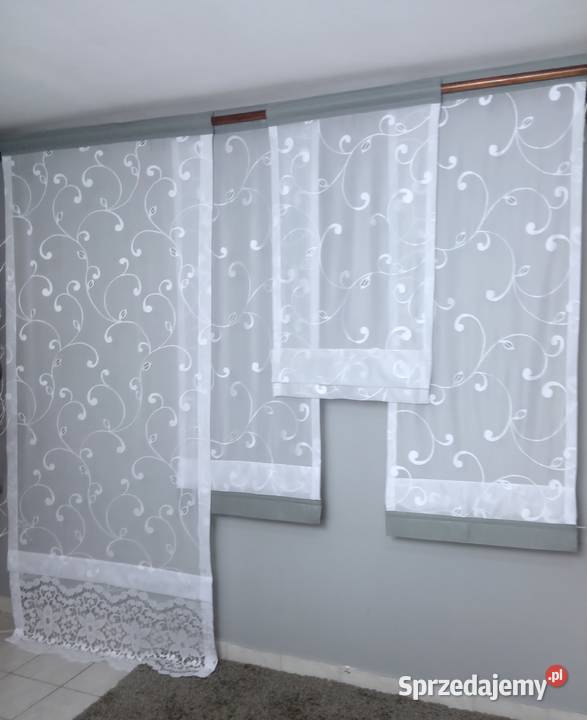 Firany Komplet do okna balkonowego i kuchennego Częstochowa