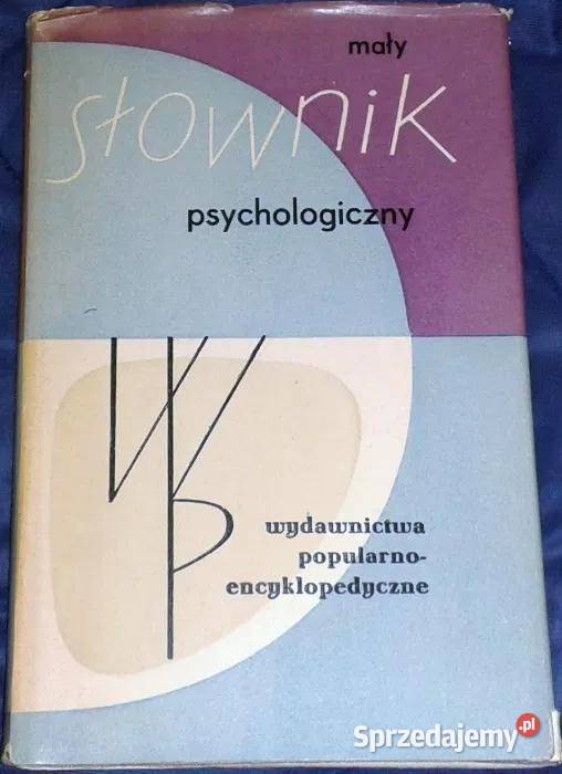 Mały słownik psychologiczny J Ekel J Jaroszyński