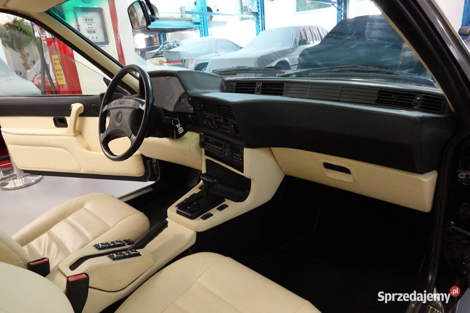 BMW 635 CSi 1987 E24 35 l czarne waniliowe Seria 6 Zgierz