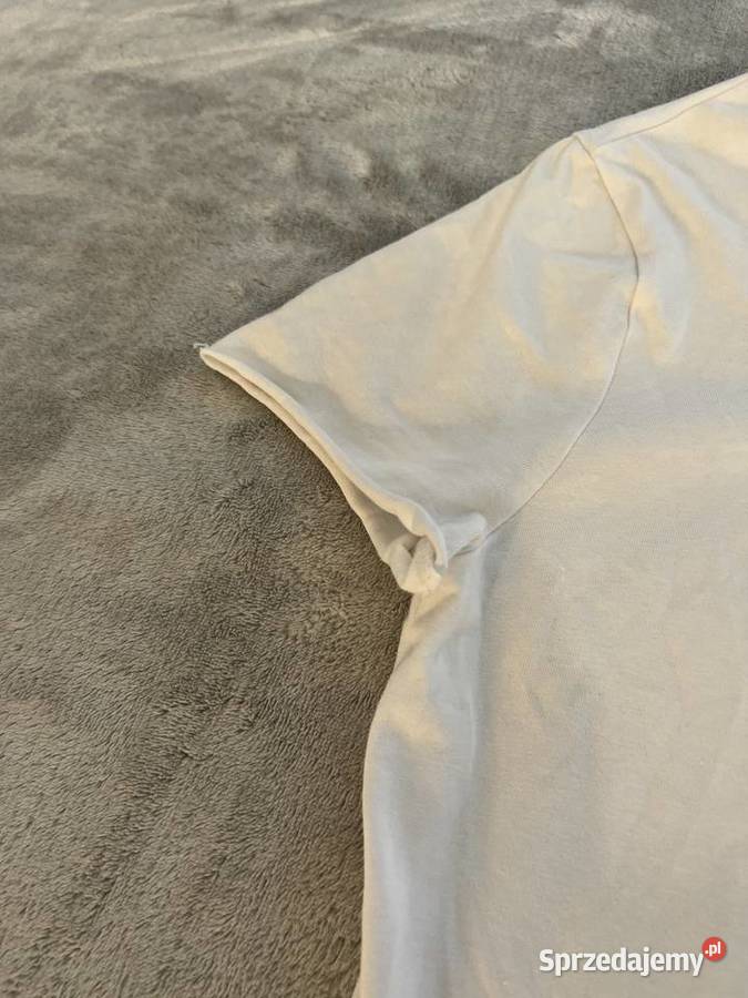 Tshirt koszulka bluzka z krótkim rękawem biała podkarpackie Jasło