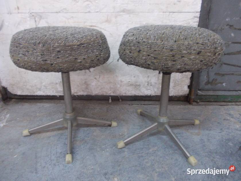 Stare industrialne taborety warsztatowe Bielsko-Biała
