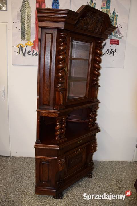 witryna narożna meble gdańskie stan idealny sprzedam
