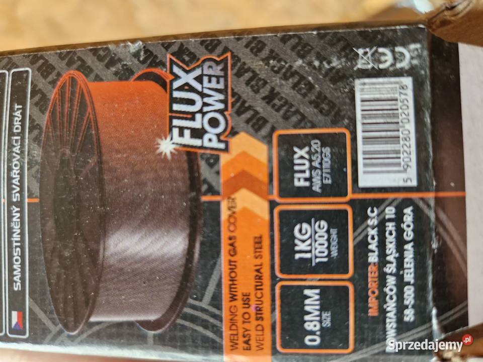 DRUT SPAWALNICZY SAMOOSŁONOWY 08 1000g FLUX wielkopolskie sprzedam