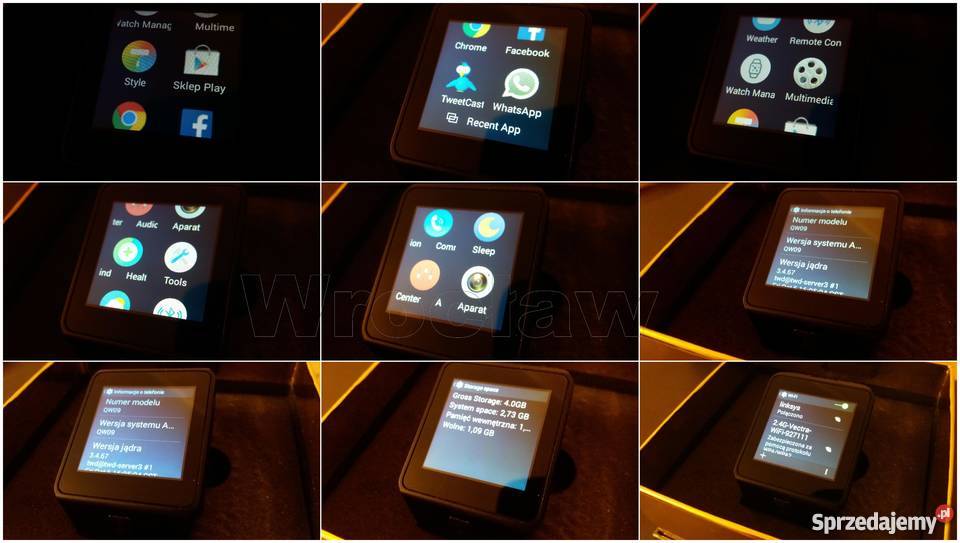 Smartwatch QW09 androd 3G wifi bluetooth 40 Wrocław