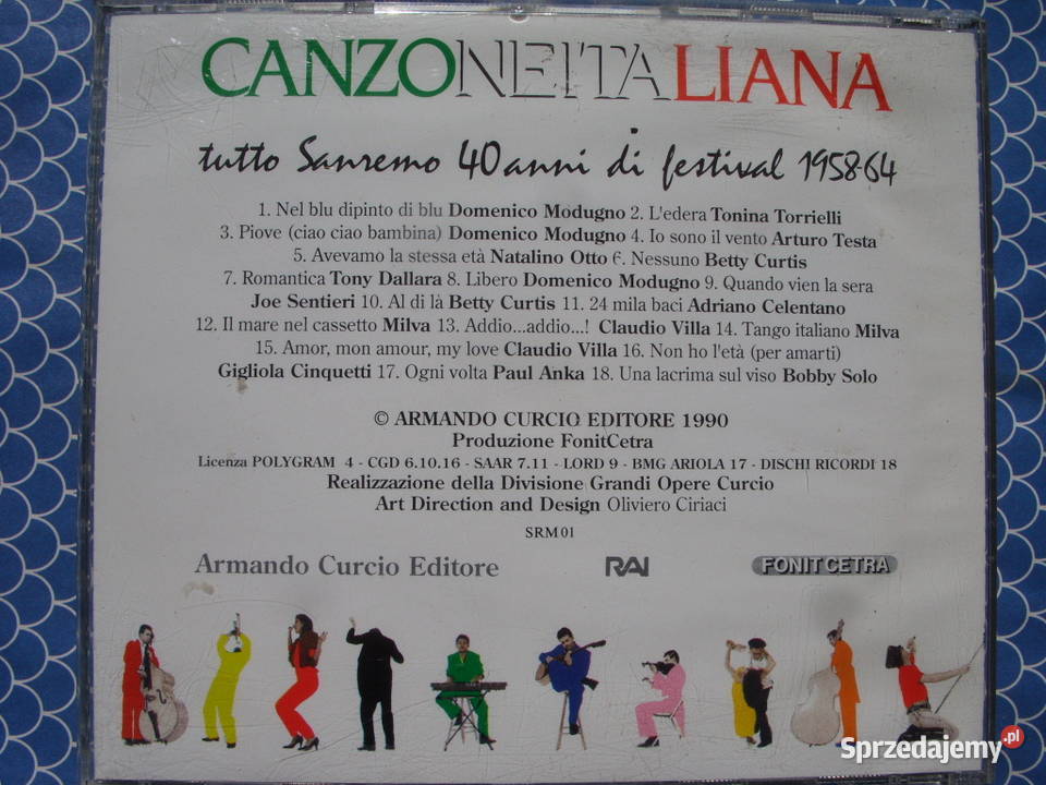 skladanka CD CANZONE ITALIANA 2 CD 19581969R 1 płyta Wołów