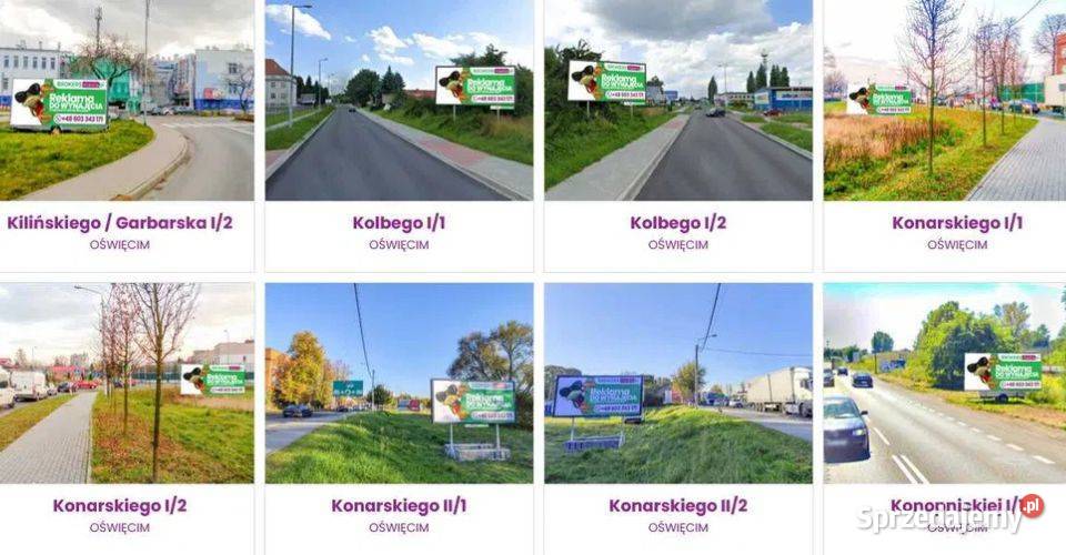 Reklama Billboard Oświęcim Centrum miasta Wynajem powierzchni reklamowej Zator