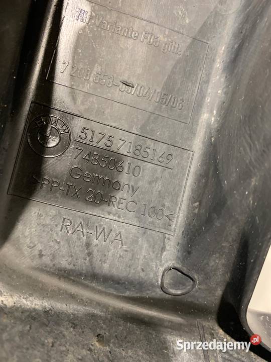 BMW F01 F07 F11 F12 OSŁONA PRZEKŁADNI Osłony przekładni kierowniczych sprzedam