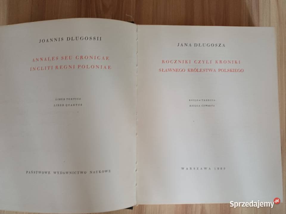Kroniki Długosza Rok wydania 1969 Proza i poezja Łódź