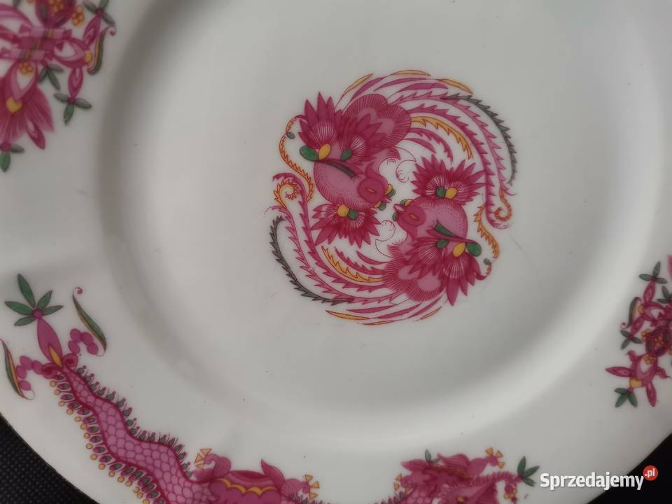 Stary przedwojenny talerz porcelana Echt Tuppack śląskie Katowice