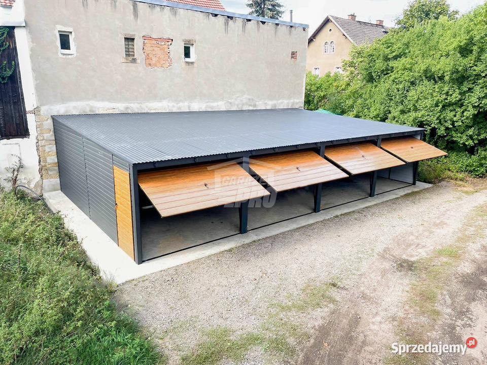 Rząd garaży Garaż blaszany 12x6m 4x brama Chodzież