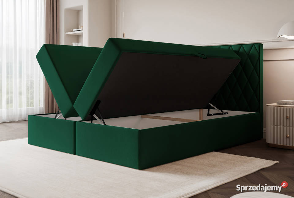 Łóżko kontynentalne Caro 2 różne kolory rozmiary Tarchały Małe