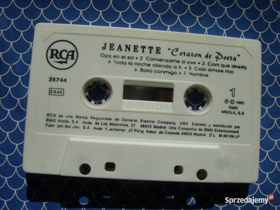 Kaseta JEANETTECORAZON 1991 Płyty i kasety Wołów
