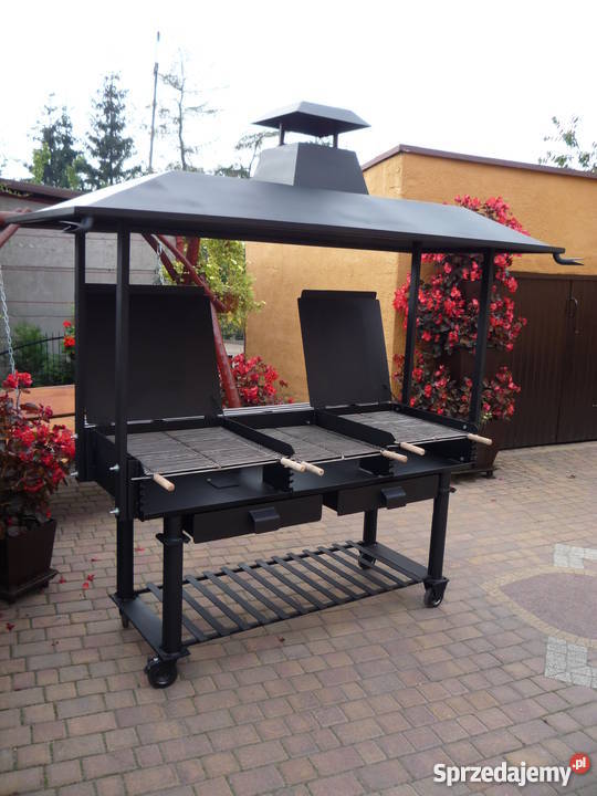 Grill cateringowy z zadaszeniem blacha 6 mm Damasławek