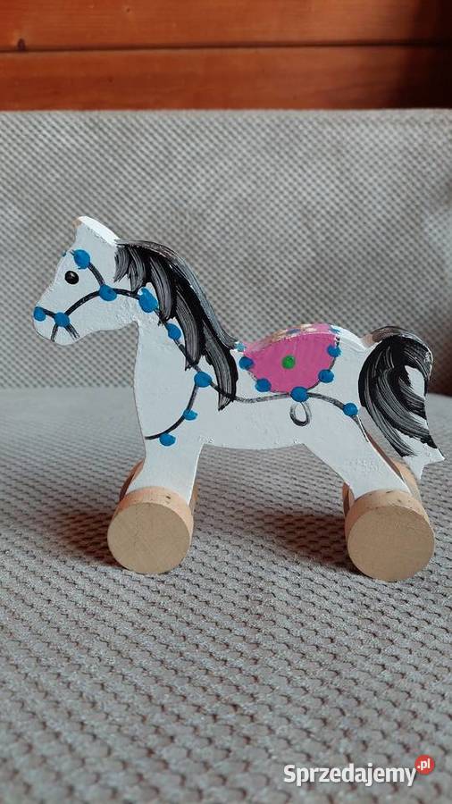 konik drewniany malowany małopolskie Kraków