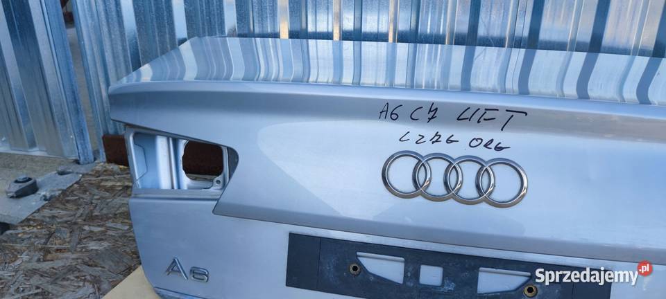 KLAPA TYLNA TYŁ AUDI A6 C7 LIFT SEDAN LZ7G ORG Przystajń