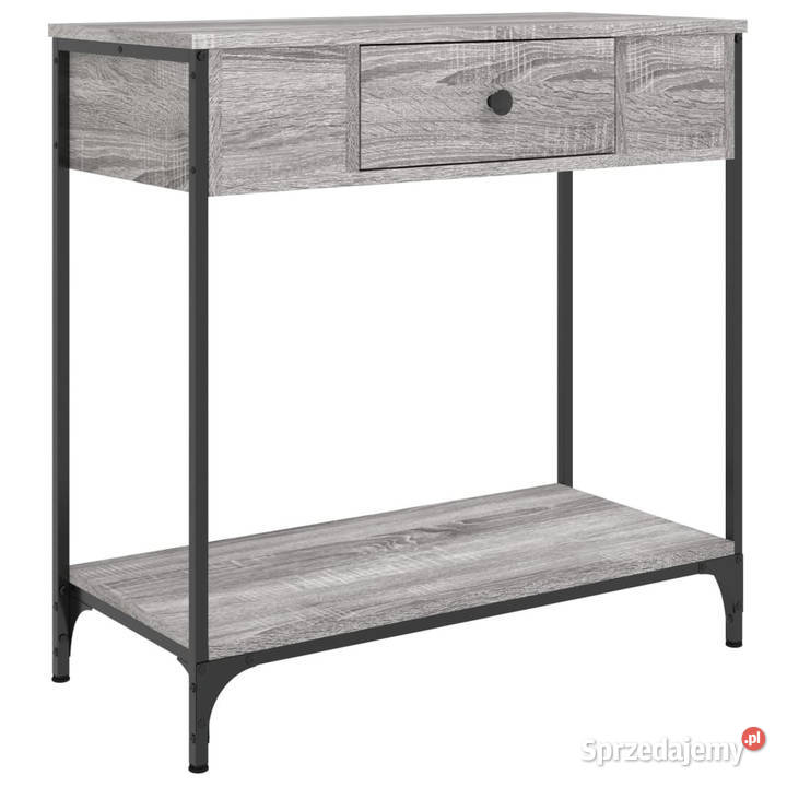 Stolik konsolowy szary dąb sonoma 75x345x75 Meble Warszawa