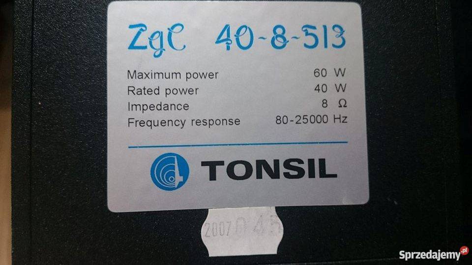 Zestaw Tonsil ZgC 408513 Tonsil Sonata Center Górzno