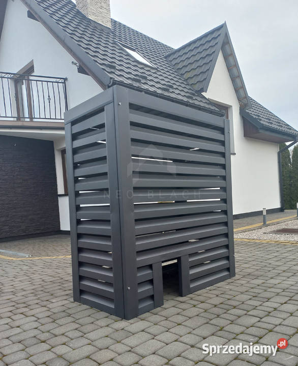 Osłona pompy ciepła 110x50x150 antracyt NB261