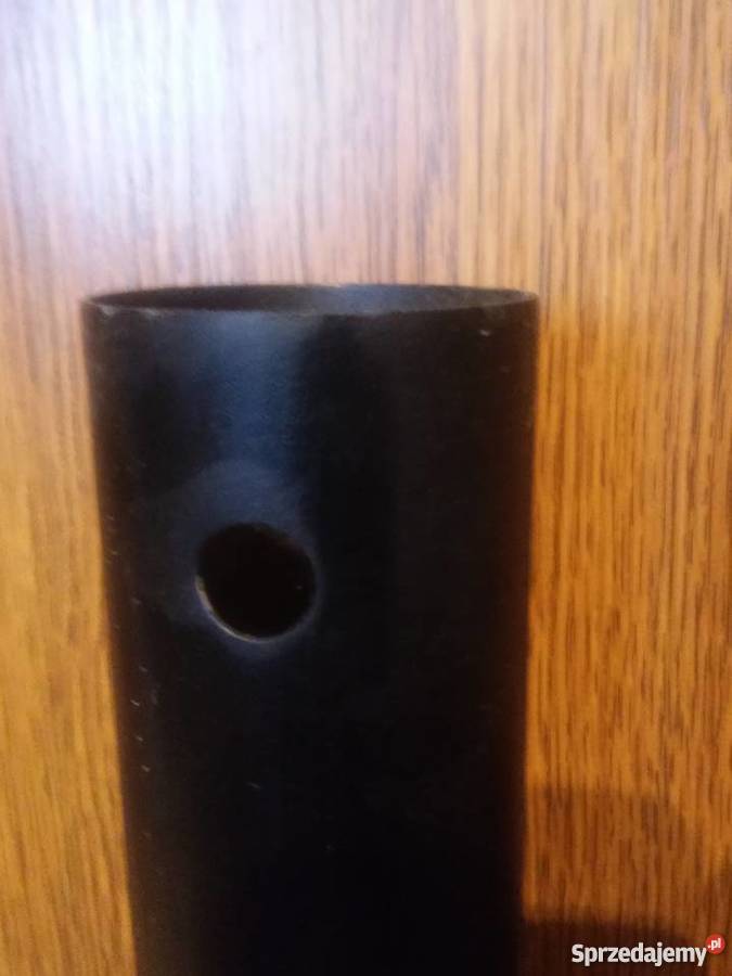 Noga stalowa czarna rura podpiera blat stół 70cm Akcesoria meblowe Warszawa