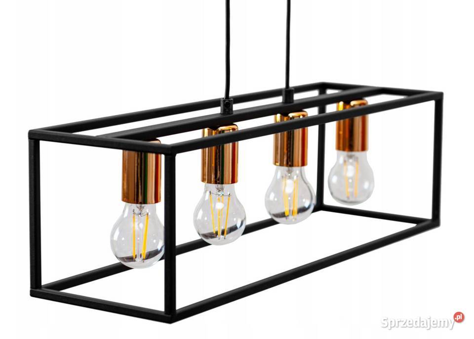 LAMPA SUFITOWA PLAFON ŻYRANDOL LOFT czarna podlaskie Choroszcz