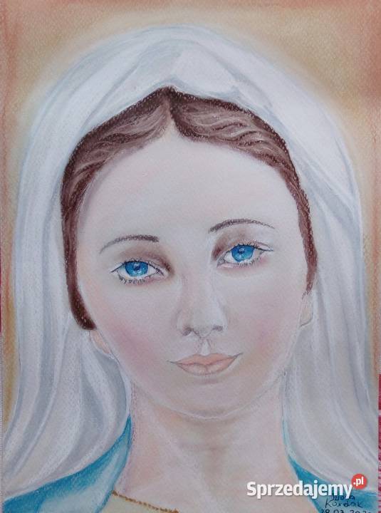 Obraz ręcznie malowany Matka Boża