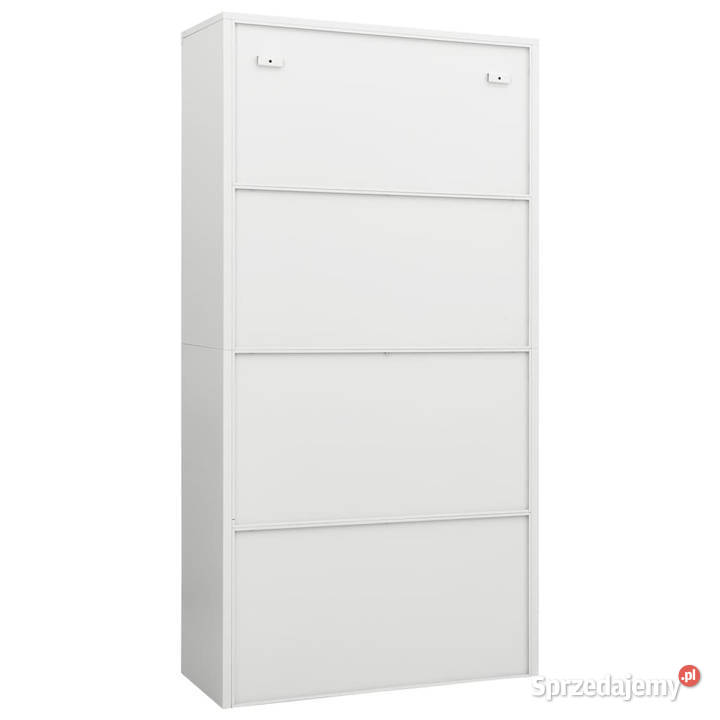 Szafa zamykana na klucz biała 90x40x180 stalowa
