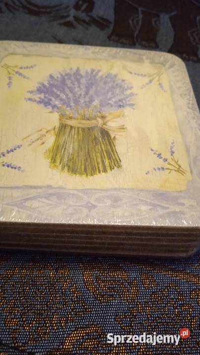 STOŁOWE LAWENDOWE PODKŁADKI NA KORKU wielokolorowy Piła