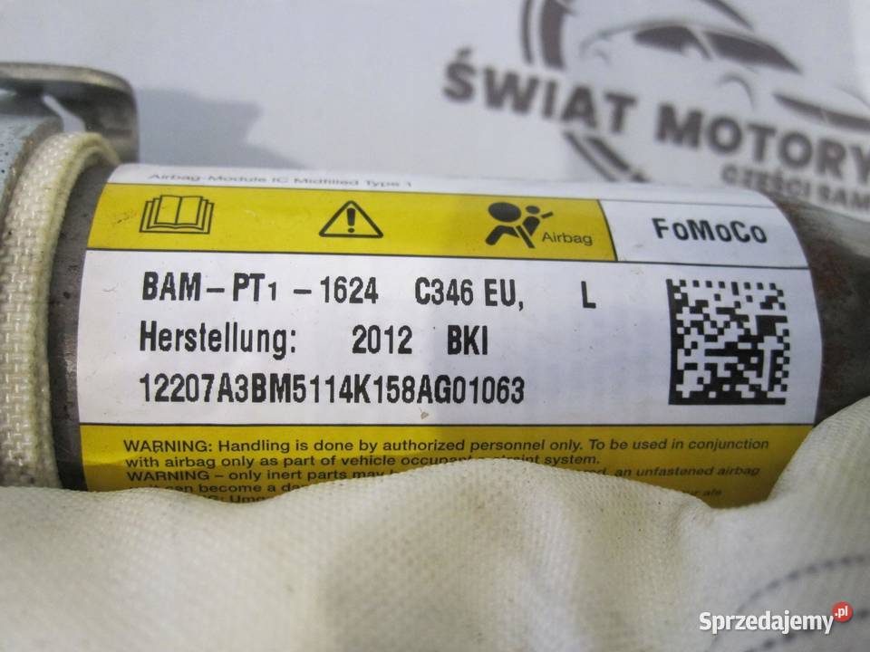 FORD FOCUS MK3 III 12r kurtyna lewa przód sprzedam