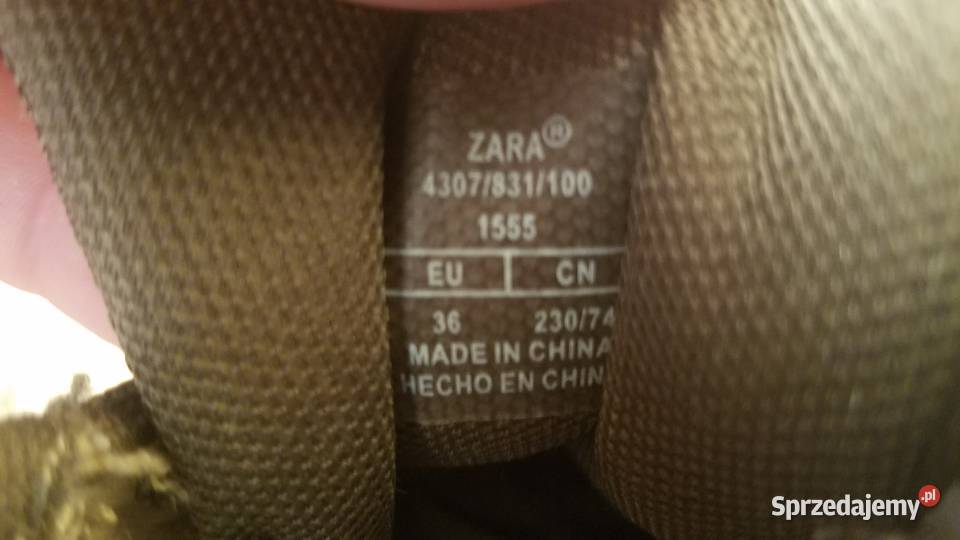 Buty ZARA 3536 23 modne półbuty odblaski stan podlaskie