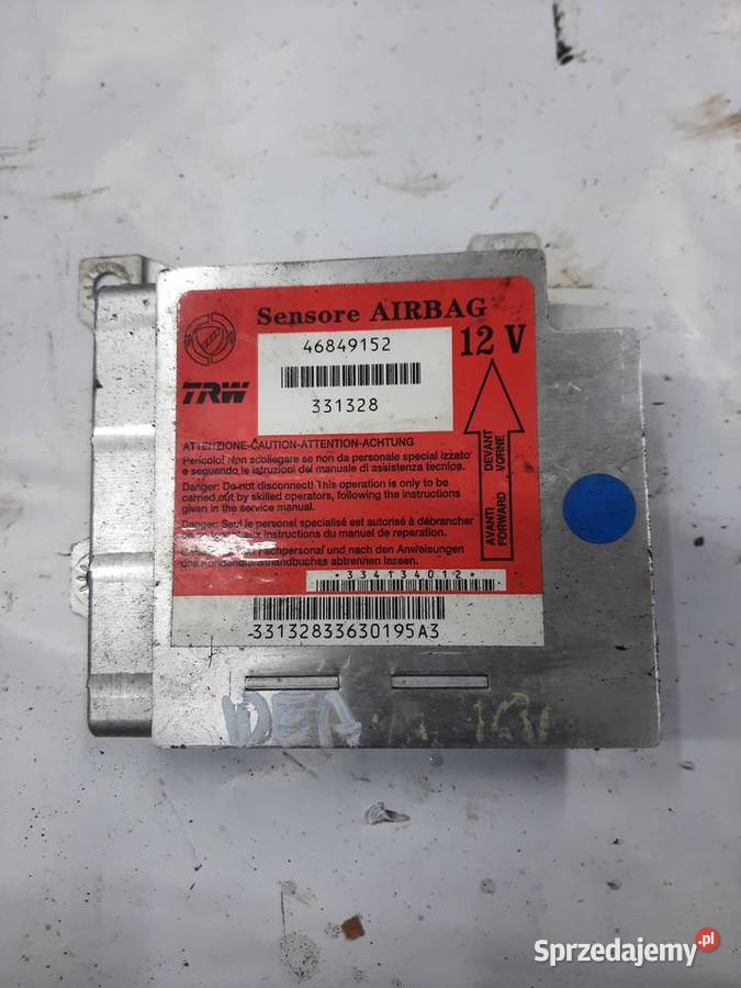 Fiat Idea 46849152 Sensor moduł sterownik Poduszki powietrzne Ksawerów