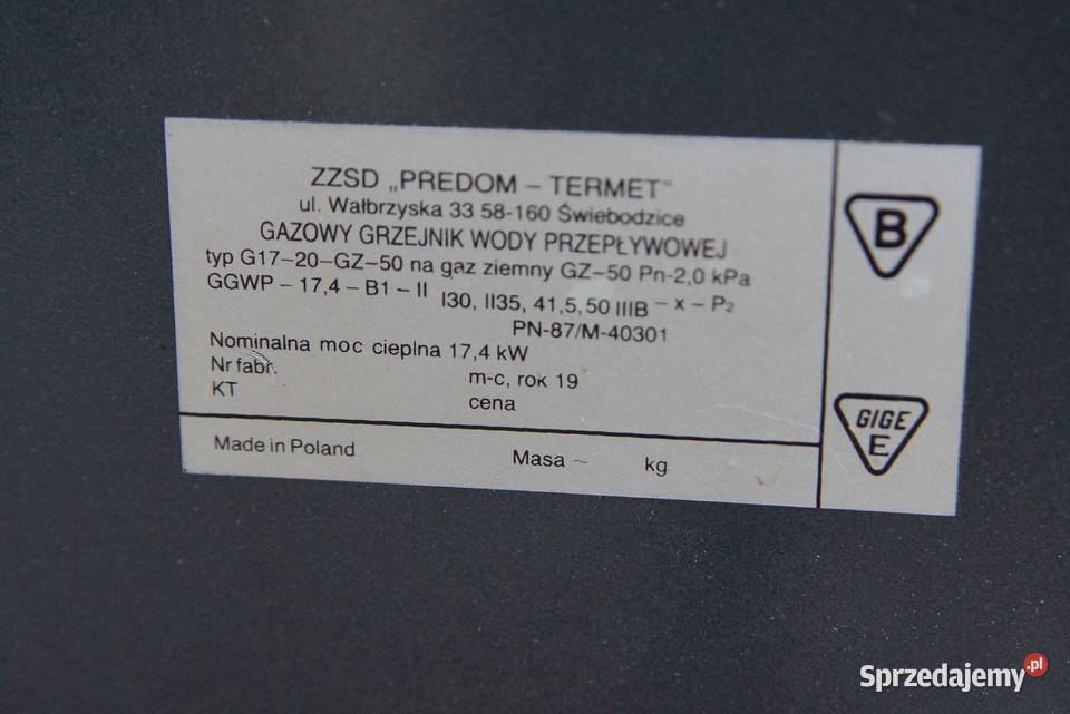 Piecyk łazienkowy Termet stal Bielsko-Biała