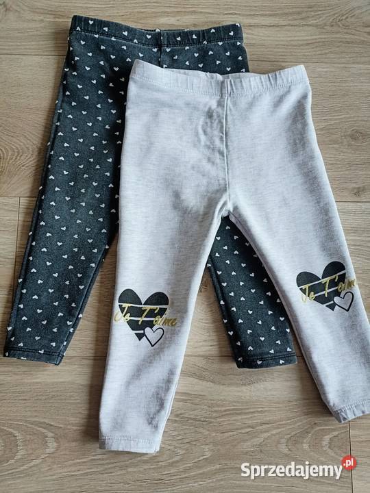 Legginsy dziewczęce 2pak ocieplane 92 Płock