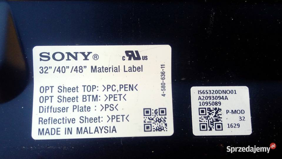 Moduły do Sony KDL 32WD600 kujawsko-pomorskie Drzycim