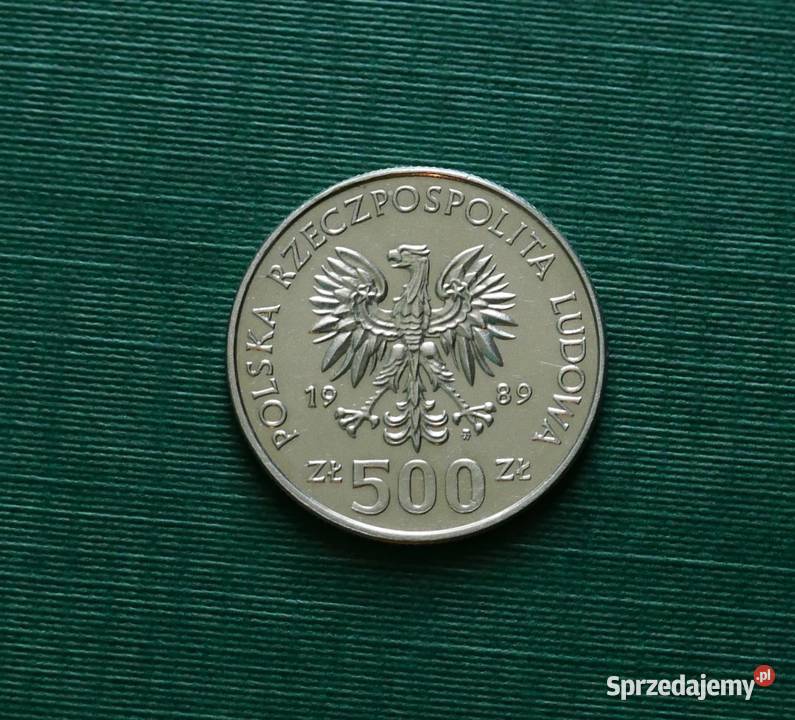 POLSKA 500 złotych 1989r 50 rocznica Wojny Gliwice sprzedam