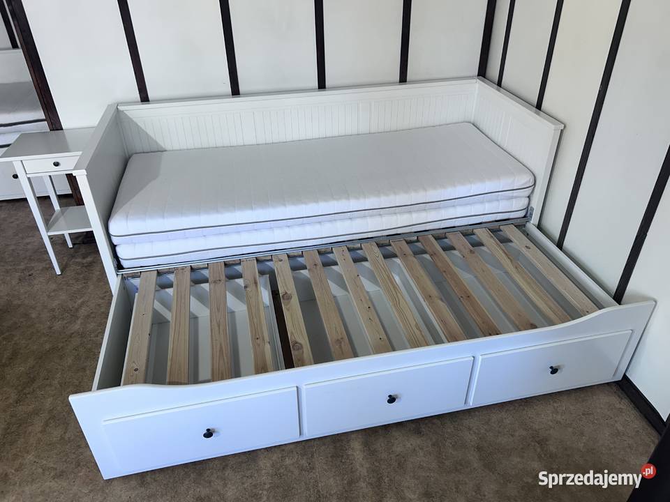 IKEA HEMNES Łóżko Leżanka z 3 szufladami 2 śląskie Rybnik sprzedam