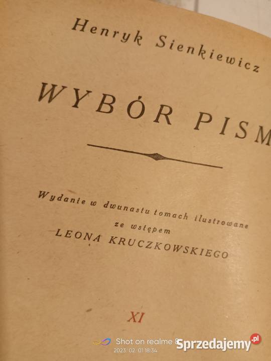 Wybór pism Sienkiewicz piękna książki pozytywizm miękka Warszawa