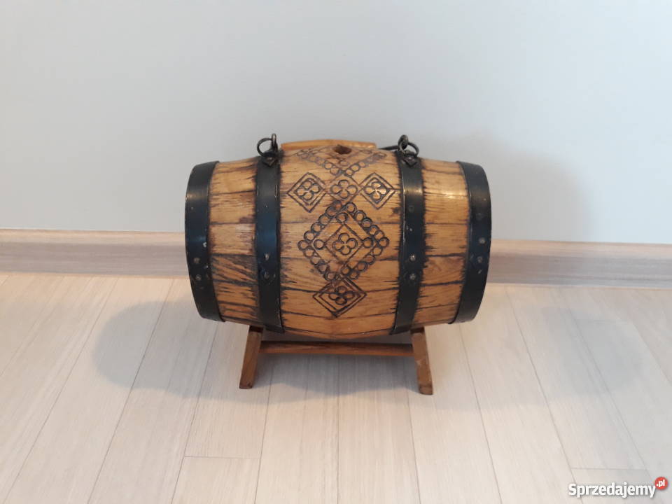 beczułka drewniana unikatowa ozdoba dekoracja Gdańsk