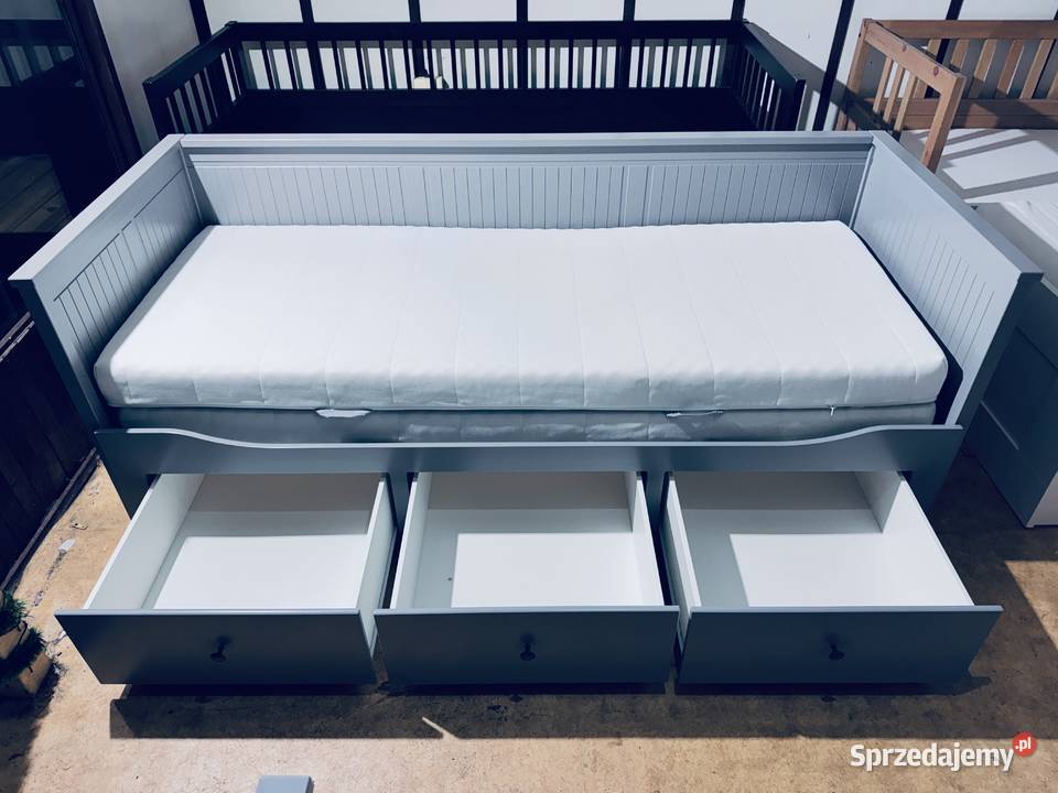 NOWE IKEA HEMNES Leżanka Łóżko z 3 szufladami 2