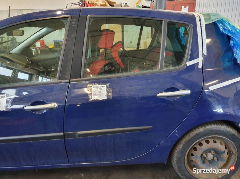 DRZWI LEWE TYŁ RENAULT CLIO III OV460 osobowe Pozostałe Lipno